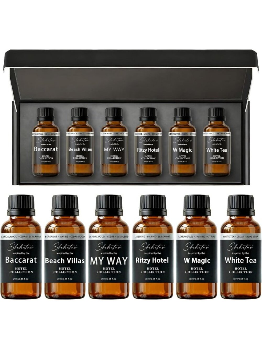 Luxury Aromatherapy Diffuser Oil Gift Set - Long Lasting Fragrance for Home, Spa
